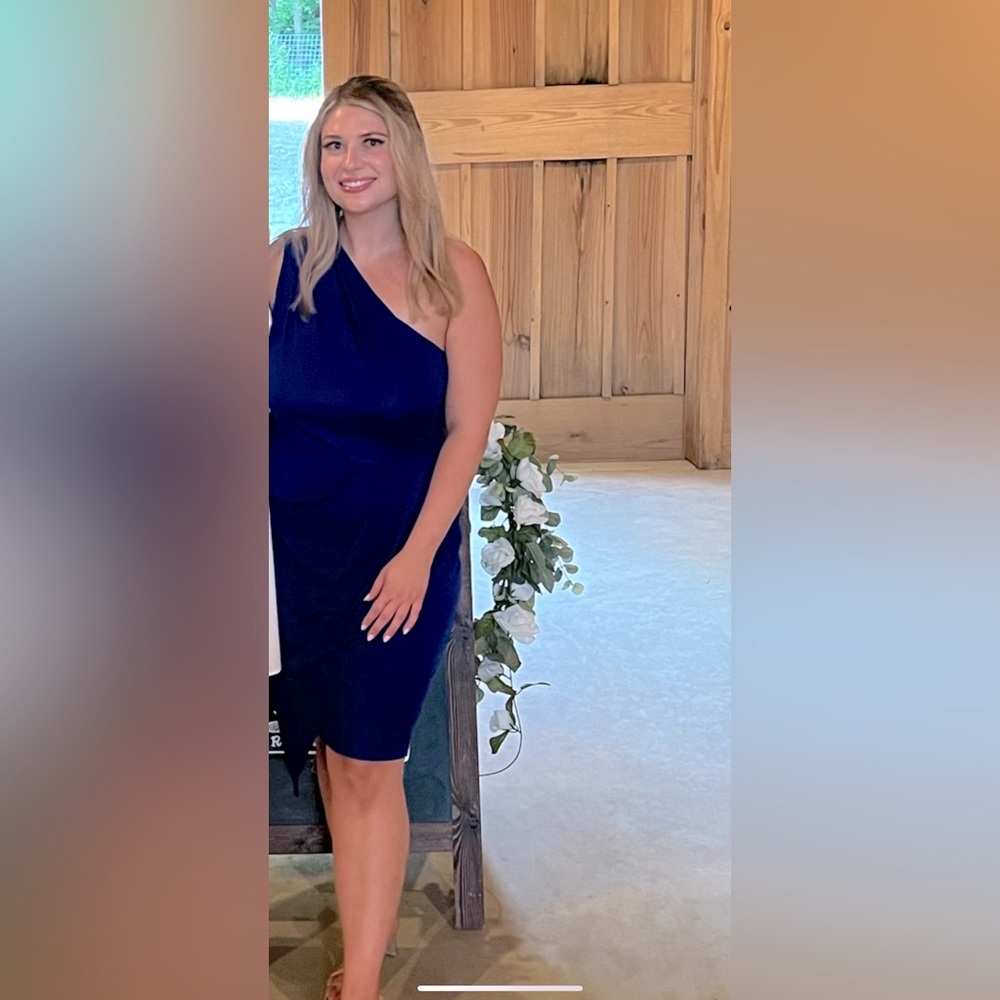 Blue One Shoulder Dress | XL